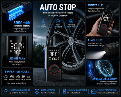 Voltify™ 150 PSI Smart Tire Inflator